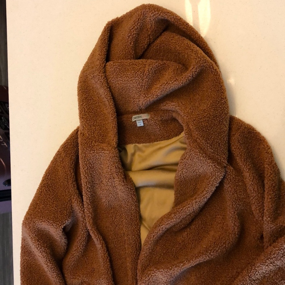 Brown teddy coat